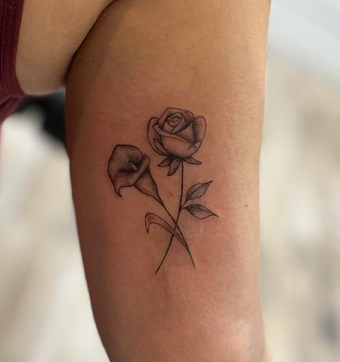 bloemen tattoo