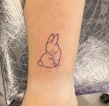 konijn tattoo