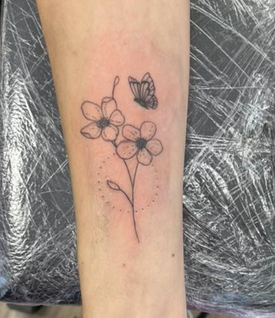 bloemen tattoo