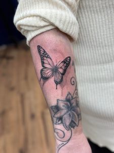 Vlinder tattoo