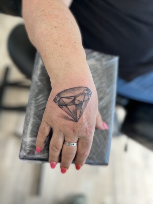 Diamant tattoo